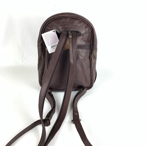 Canyon Outback Leather Brown Backpack - Picture 7 of 8